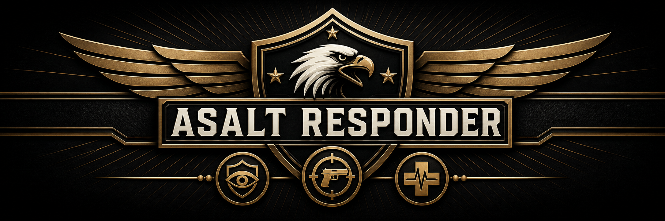 ASALT Responder banner featuring protective intelligence, firearms readiness, and emergency medical response