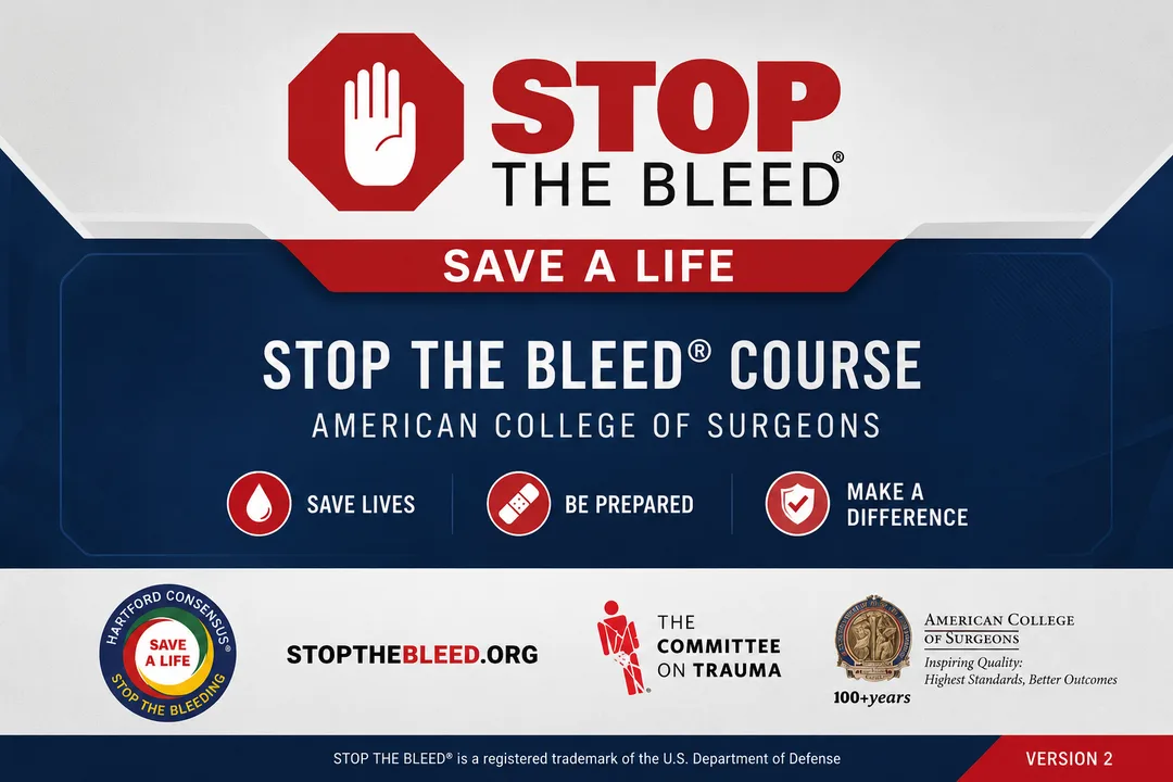 Bleeding-control training using pressure, wound packing, and tourniquets
