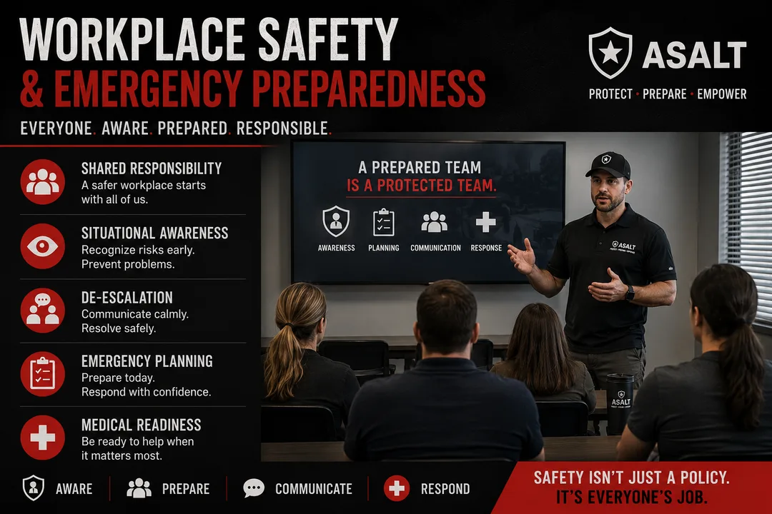 Workplace safety and emergency-preparedness training for employees