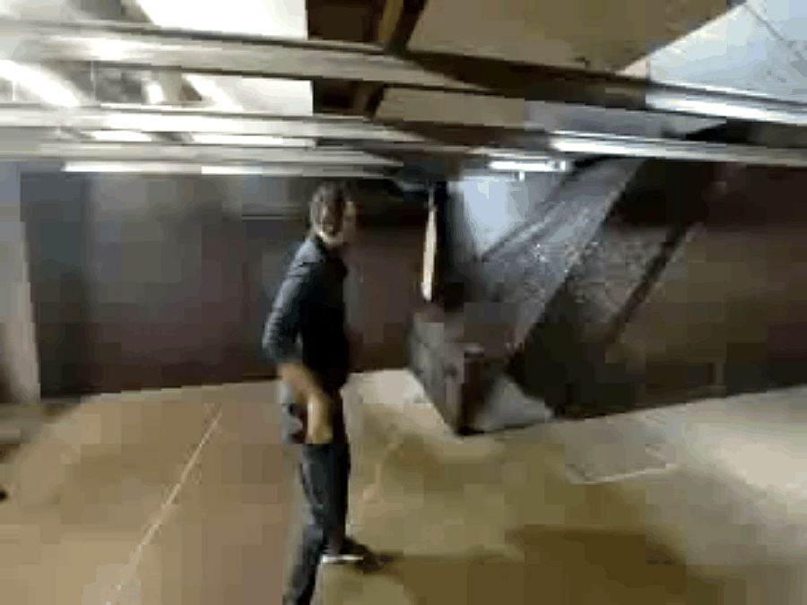 Student practicing a supervised holster draw during concealed-carry training